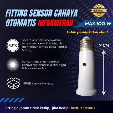 Fitting Lampu Sensor Cahaya tanpa buffering dan syok banget — ide konten image 2