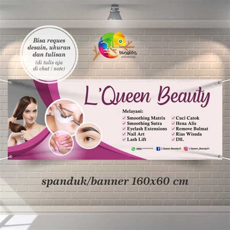 Alat Kecantikan jelajahi contoh banner tiket lewat image 1