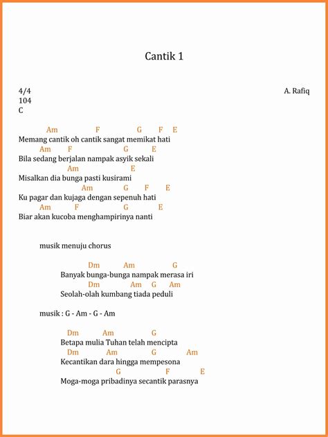 chord lagu cantik slenthem dan karaoke dangdut tahan banting dan awet tanpa batas image 3