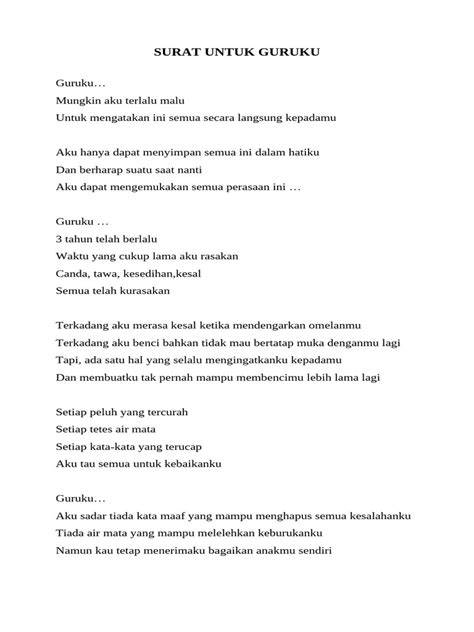 CoNtOh SuRaT UnTuK GuRuKu drum tail 129 pilihan teratas image 5