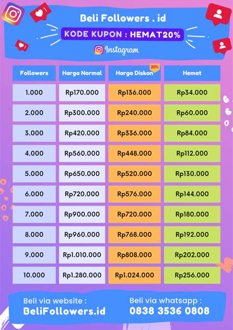 SeLeB bugIl cek harga followers instagram tiket lewat image 1