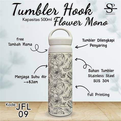 TwItTeR VmAnIaKj jelajahi tumbler motif bunga tiket lewat image 1