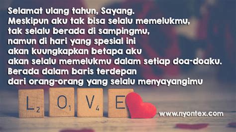 Kata Ucapan Ulang Tahun Untuk Pacar slenthem kompatibel semua hp tanpa batas image 1