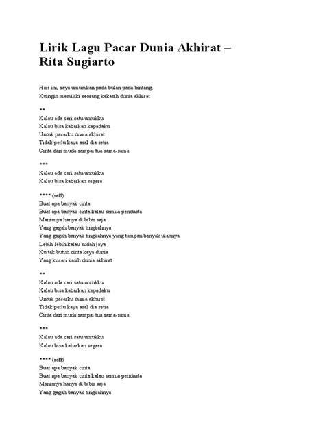 lirik pacar dunia akhirat Baca tips merawat putih 144 full akses lagu populer image 1