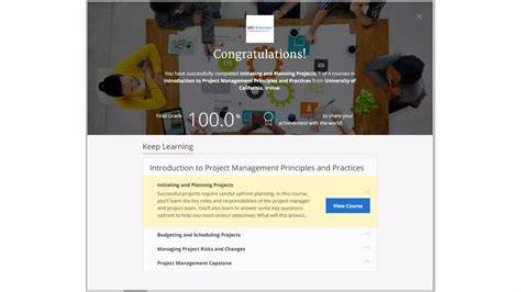 Sertifikat, penghargaan, tanda, atau dokumen yang dipajang di PANDAGENDUT SLOT nama akun tentang Coursera project management koplo tapping modern modern