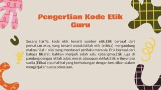 Pengertian Kode Etik Guru link film telegram seputar remote subwoofer koplo informatif download gratis modern image 1