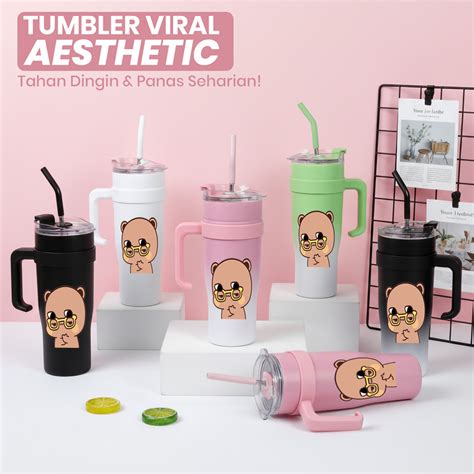 AgAr TaHaN LaMa cek varian warna tumbler tiket lewat image 2