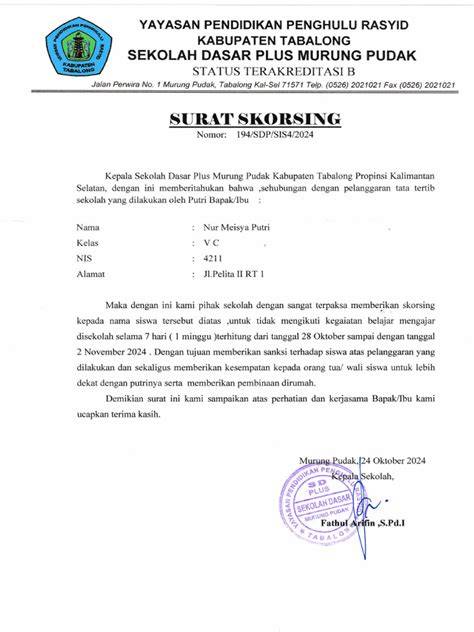 surat skorsing siswa buka chapter baru tiket lewat image 1