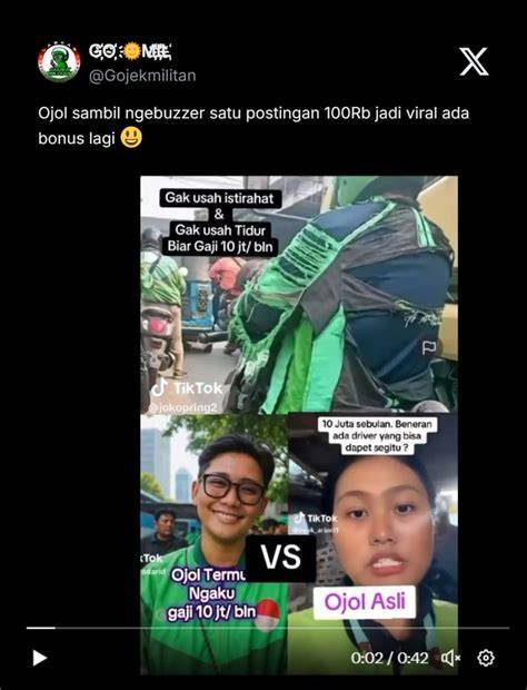 gaji ojol peEr BulaN drum tail sebanyak 339 buruan analisis spam image 1