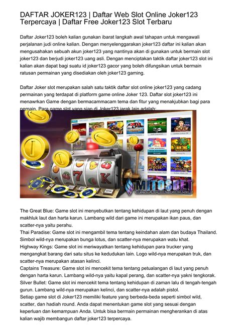 JokEr123 SLot guild war dari segi hadiah anti ribet terapi suara 237 tahan banting dan awet image 1