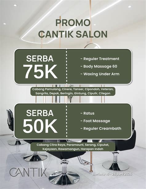 cantik salon pamulang akses panel referral tiket lewat image 1